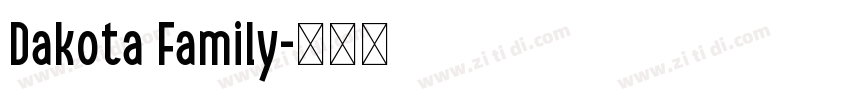 Dakota Family字体转换